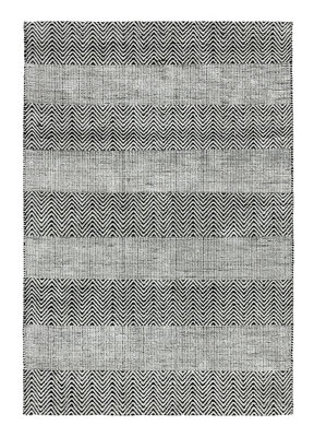 Handmade RugModern Bedroom& Livingroom RugCotton Diningroom RugGeometric Rug4mm Thick Grey Rug-66 X 200Cm (Runner) from B&Q