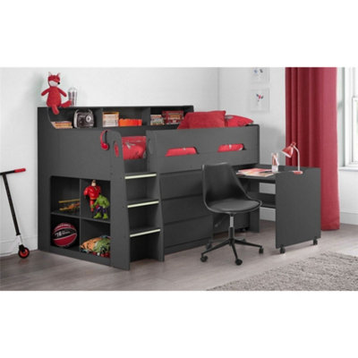 Ashfield Anthracite MidsleeperSingle 3Ft (90Cm) from B&Q