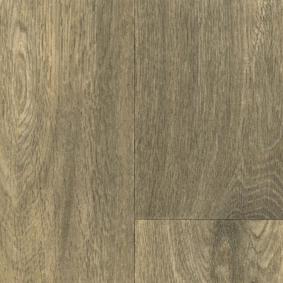  - Brown Wood Effect Anti-Slip Vinyl Flooring For LivingroomHallways2mm Textile Backing Vinyl Sheet -2M(6'6") X 3M(9'9")-6M²