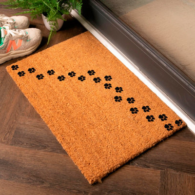 B&Q -  Repeat Paw Prints Pattern Doormat