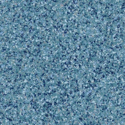 Polyflor Polysafe Mosaic Pur Freshwater 4145 Blue Mosaic Effect Commercial Vinyl Flooring Sheet-11M(36'1") X 2M(6'6")-22M² from B&Q