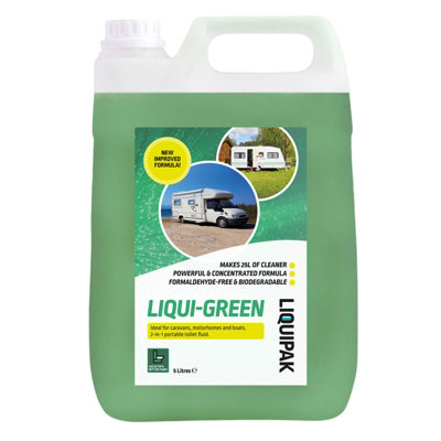 B&Q -  Liqui-Green 5 Litre 2-In-1 Toilet Chemical For Caravan