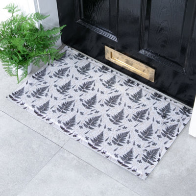 Native Natural Fern Leaves Doormat (70 X 40Cm) from B&Q