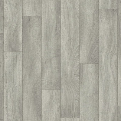  - Brown Modern Wood Effect Anti-Slip Vinyl Flooring For KitchenBathroom2.0mm Thick Vinyl Sheet-4M(13'1") X 4M(13'1")-16M²