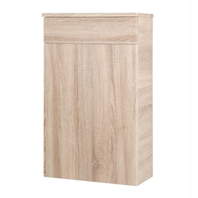 Clifton 500mm Bathroom Sonoma Oak Floor Standing Wc Unit (Central) from B&Q