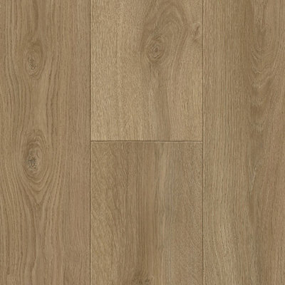  - Beige Wood Effect Anti-Slip Vinyl Flooring For KitchenBathroomLivingroom2.5mm Thick Vinyl Sheet-2M(6'6") X 2M(6'6")-4M²