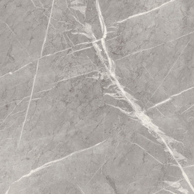 B&Q Grey Stone Effect Anti-Slip Vinyl Flooring For Kitchen, Bathroom, Livingroom, 2.5Mm Thick Vinyl Sheet-6M(19'8") X 3M(9'9")-18M²