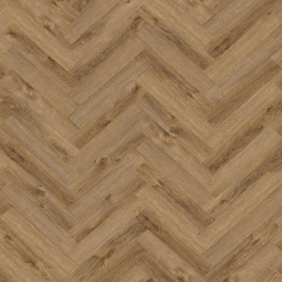 Allo (Rbh) Rustic 5.2mm Spc Click Lvt Flooring Herringbone Wood EffectFor Home & Commercial Use 2.2 M²Per Pack from B&Q