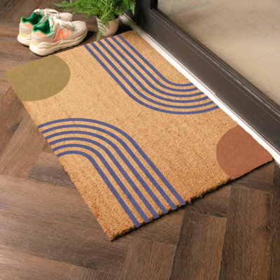 Artsy Doormats Colour Abstract Doormat (90 X 60Cm) from B&Q