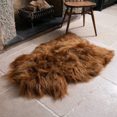 Native Natural Genuine Icelandic Sheepskin Rug from B&Q