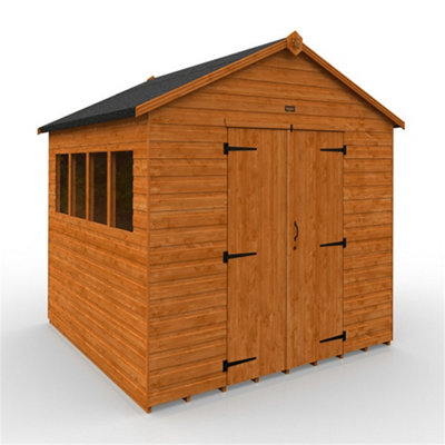8Ft X 8Ft (2350mm X 2350mm) Horsforth Shiplap Heavyweight Workshop Shed With 4 Window (12mm Tongue And Groove Floor And Roof)-31491 