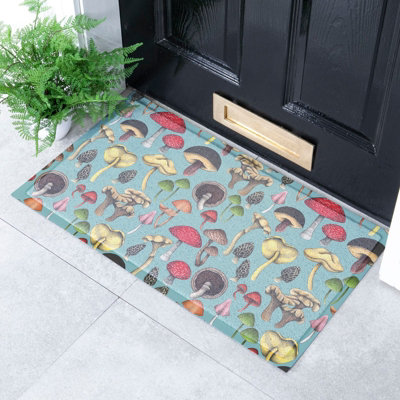 Native Natural Wild Mushroom X Celia Battaini Doormat (70 X 40Cm) from B&Q
