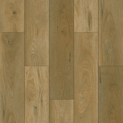 Natural Wood Effect Glue Down Luxury Vinyl Tile-Plank(2.5mm Lvt)For Domestic & Commercial Use 3.67M²Per Pack from B&Q