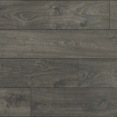Swiss Krono La Lu Blackened 030 Black Wood Effect Click Laminate (8mm) For Home Commercial Contains 8 Planks Covers 2.131 Sqm from B&Q