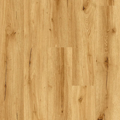 Essential Golden Oak Wood Effect Spc Click Lvt FlooringPlank (4.4mm) For BedroomLiving Room & Kitchen 2.65M² Per Pack