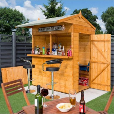 Cheshire Apex Garden Bar And Store (12mm Tongue And Groove Floor)