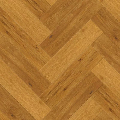  - Expona Commercial 4121 Saffron Oak Yellow Brown Wood Effect Glue Down Luxury Vinyl Tile-Herringbone(2.5mm Lvt)-3.34M² Per Pack