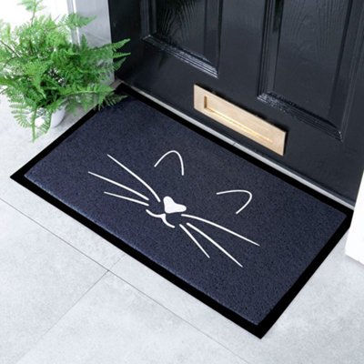 Native Natural Cat Face Indoor & Outdoor Doormat70X40Cm from B&Q