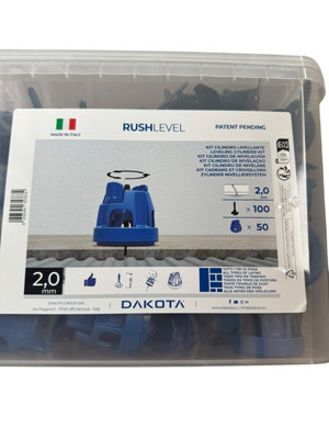 DEKS Speed Level Kit 100 Disposable Linear Screws And 50 Leveling Cylinders2mm from B&Q