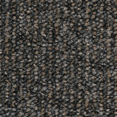 B&Q Latour 2 Stripe Morden 00300 Modern Contract Carpet Tile For Domestic & Moderate Commercial Use Brown