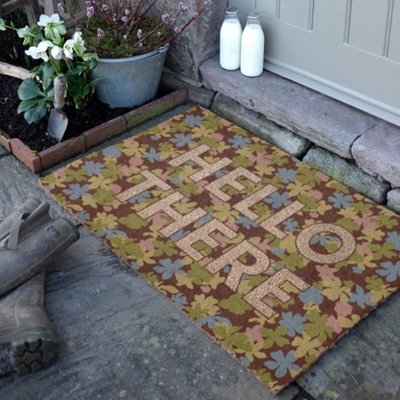 Artsy Doormats Hello There Spring Doormat (90 X 60Cm) from B&Q