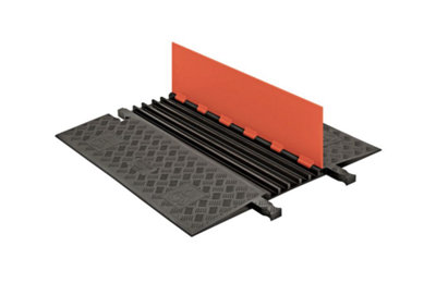 B&Q -  Checkers Guard Dog Cable Protector 5 ChannelAda Dda Heavy Duty Outdoor Cable Ramp