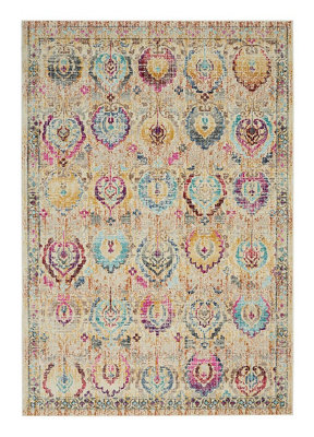 Traditional RugStain-Resistant Persian RugFloral RugLuxurious Rug For Bedroom& Dining Room-61Cm X 173Cm (Runner) from B&Q