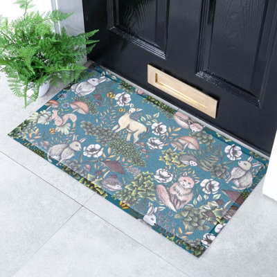 Native Natural Into The Woods X Celia Battaini Doormat (70 X 40Cm) from B&Q