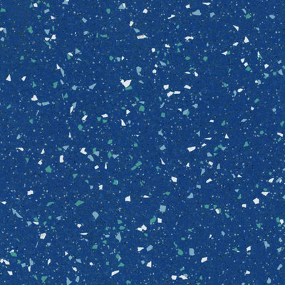 B&Q Speckled Effect Vinyl Flooring, Non-Slip Contract Commercial Vinyl Flooring With 2.0Mm Thickness-3M(9'9") X 2M(6'6")-6M² Blue