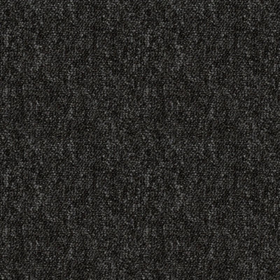 B&Q Graphite - 16X Heavy Duty 50 X 50Cm Carpet Tiles (4M2) -5.5Mm Thick, Non-Slip Graphite Carpet Tiles For Home & Commercial Use