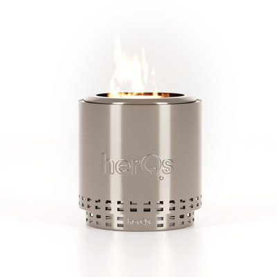 Herqs Smokeless Firepit CozySmokeless Firepit For The Average GardenIncludes 1X Protective Cover & 1X Stable Ring Stand from B&Q