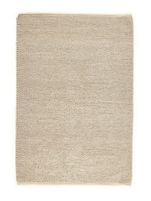 Natural Wool RugAnti-Shed Handmade RugEasy To Clean RugModern Plain Rug For Bedroom& Living Room-200Cm X 290Cm from B&Q