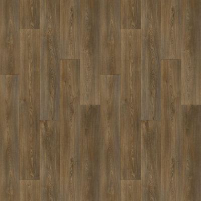  - Warm Oak 639D Brown Wood Effect Anti-Slip Vinyl Flooring For KitchenBathroom3.8mm Thick-4M(13'1") X 2M(6'6")-8M²