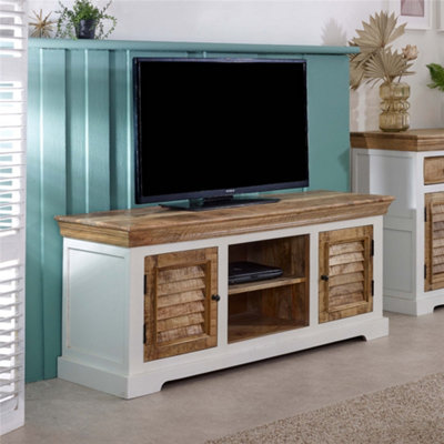 Worcester Oscar Tv Cabinet Upto 57" Solid Mango Wood from B&Q