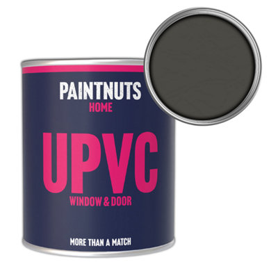 Paintnuts Upvc Window & Door Weatherproof Satin PaintUmbra Grey (Ral7022)1L Tin from B&Q