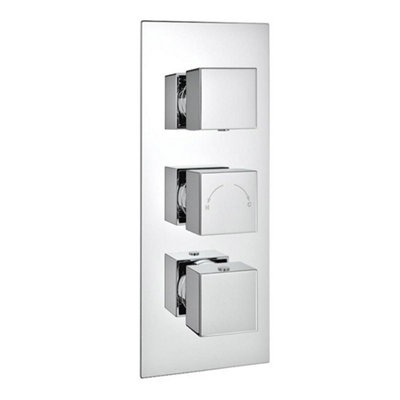 Clifton Triple Concealed Thermostatic Shower Mixer Valve 3 Way (River) from B&Q