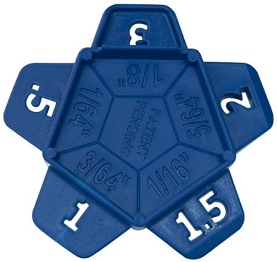 DEKS 200 Pcs Penta Multi Spacer0.5 / 1 / 2 / 3mm from B&Q