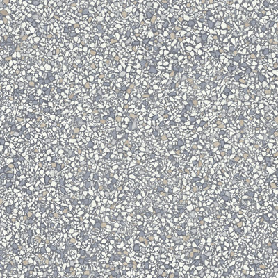  - Grey Mosaic Effect Anti-Slip Vinyl Flooring For LivingroomKitchen2.8mm Thick Cushion Backed Vinyl-8M(26'3") X 2M(6'6")-16M²