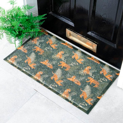 Native Natural Tigers Jungle Doormat (70 X 40Cm) from B&Q