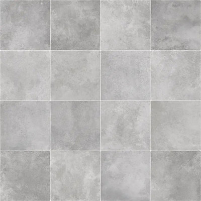  - Grey Modern Stone Effect Anti-Slip Vinyl Flooring For HomeShopsOffices2.0mm Thick Vinyl Sheet-4M(13'1") X 4M(13'1")-16M²
