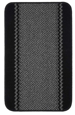 Black Machine Washable Anti-Slip Polypropylene Floor Mat For KitchenEntrance & Hallway-67Cm X 180Cm (Runner) from B&Q