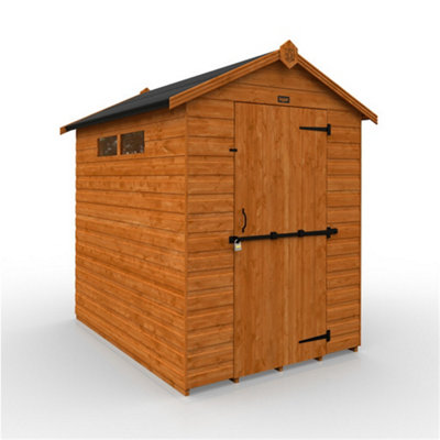 7Ft X 5Ft (2050mm X 1450mm) Horsforth Shiplap Security Apex Shed With 2 Windows (12mm Tongue And Groove Floor And Roof)