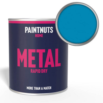 Paintnuts Rapid Dry Metal PaintLight Blue (Ral-5012)Gloss Finish1 Litre from B&Q