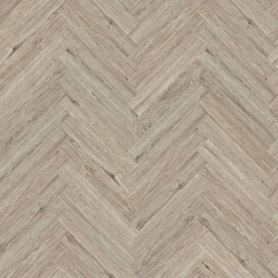 Click Lvt Flooring Spc 6.0mm Nodsl Hazel Herringbone Wood Effect For Home & Contract Commercial Use 2.228M² Per Pack from B&Q