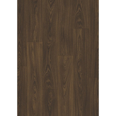 B&Q Brown Class 800 Clm5797 Wood Effect Click Laminate Flooring - Plank (8Mm),For Home (All Rooms) - Covers 1.59Sqm