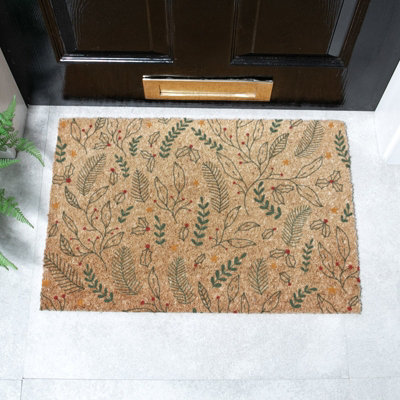 Artsy Doormats Colour Winter Foliage Coir Doormat (60 X 40Cm) from B&Q