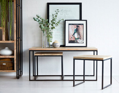 Worcester Metro Industrial John Long Coffee Table from B&Q