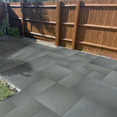 Stonewise Kota Blue Riven Limestone Mixed Patio Paving Slabs Full Pack 48 Slabs,sawn Edged Stone For Driveways And Landscaping from B&Q