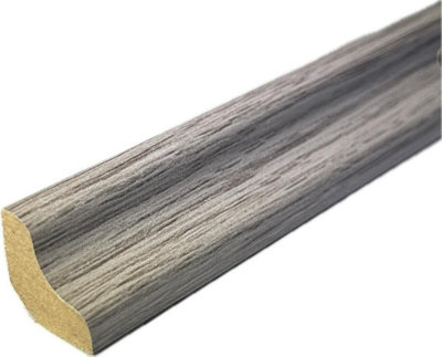 - Laminate & Wood Floor Scotia Beading 806 Dove Grey (2.4M Length18mm Scotia) Pack Of 5