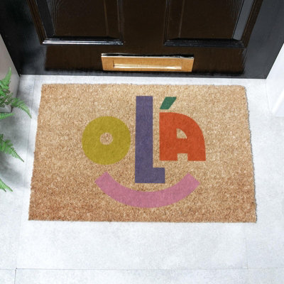 Artsy Doormats Elizabeth Olwen Ola Coir Doormat (60X40Cm) from B&Q